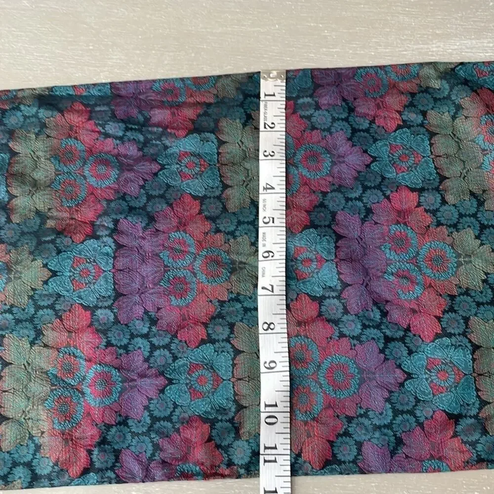 Vintage Honey Italian silk brocade and chenille scarf